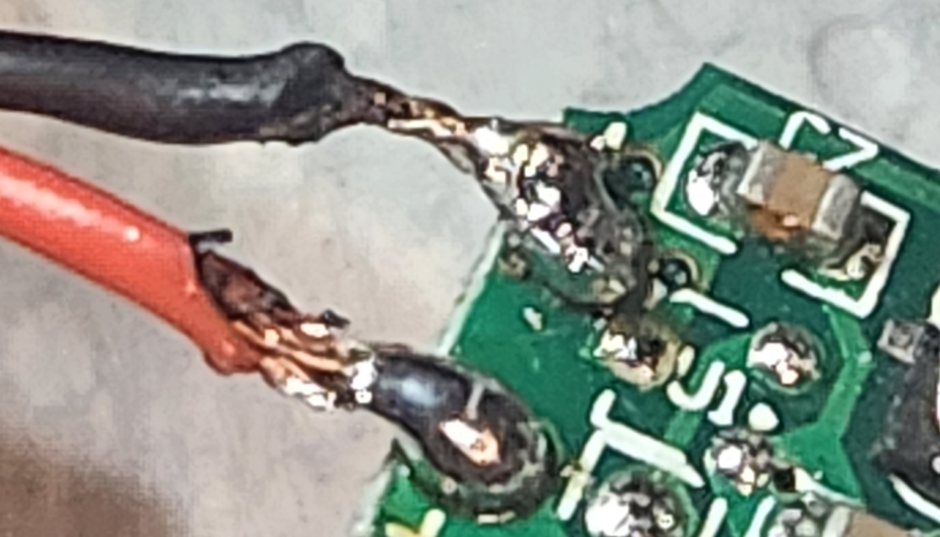 a solder job which elicits laughter